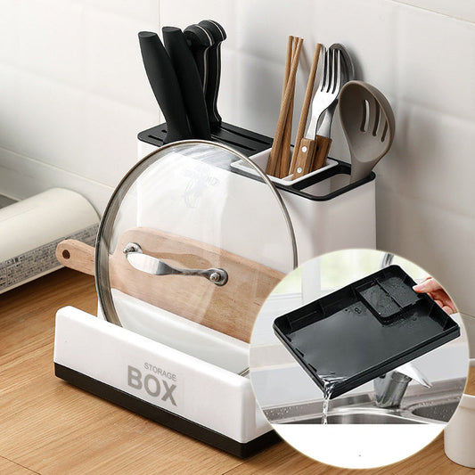 Tableware Storage Holders Kitchen Knife Plastic Storages Racks For