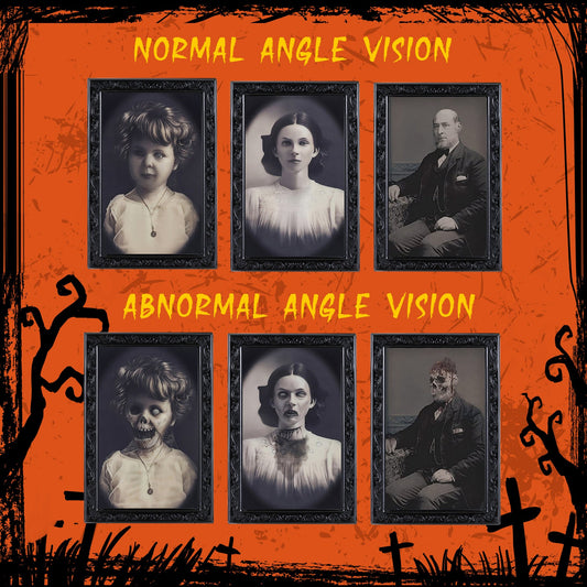 Halloween Decoration 3D Changing Face Moving Picture Frame Portrait