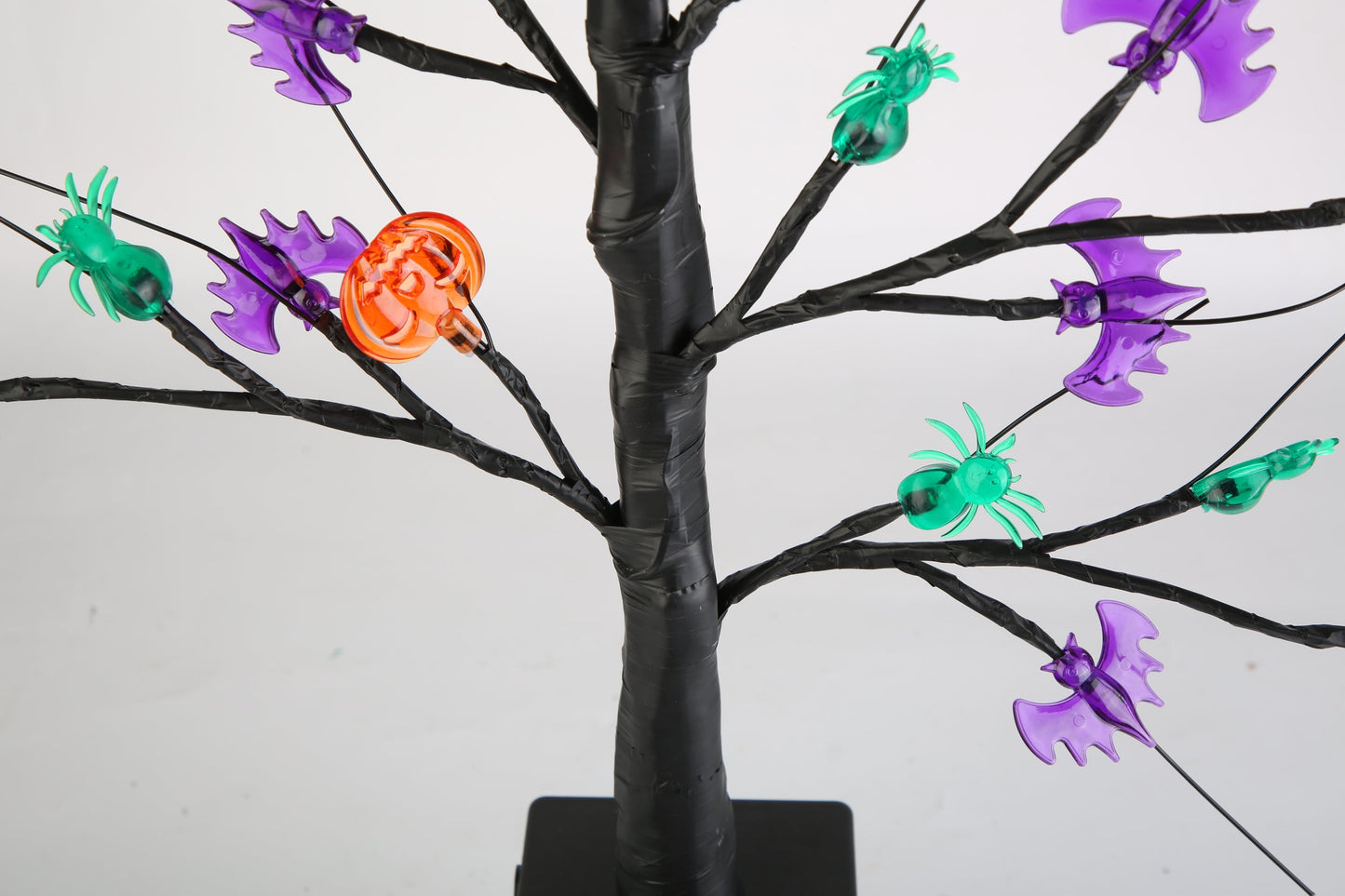 2Pack 1.97FT Lighted Halloween Trees Halloween Indoor Decorations