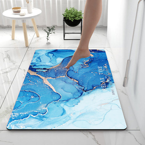Home Gadget Anti-Slip Mat Super Absorbent Bathroom Floor Mat Diatom