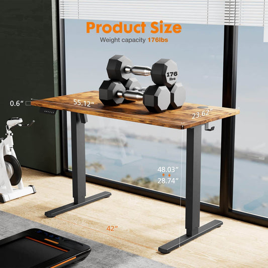 Electric Height Adjustable Standing Desk,Sit to Stand Ergonomic