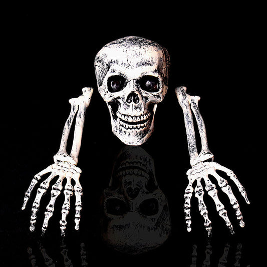 Halloween Party Decoration Lifelike Skull And Hand