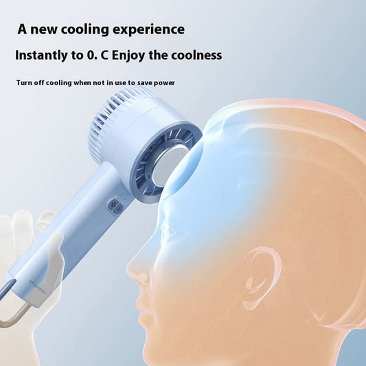 2024 Summer Gadget Handheld Turbo Jet Fan Mini Portable Ice Cold Fan