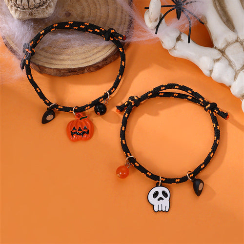 Halloween Bracelet Halloween Pumpkin Ghost Love Magnetic Couple Rope