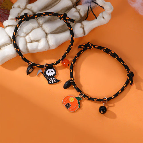 Halloween Bracelet Halloween Pumpkin Ghost Love Magnetic Couple Rope