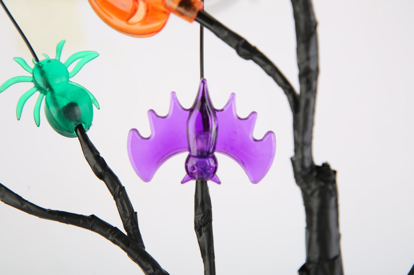 2Pack 1.97FT Lighted Halloween Trees Halloween Indoor Decorations