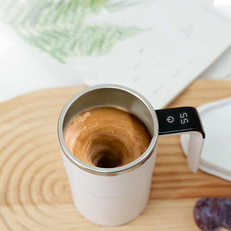 Electric Coffee Mug USB Rechargeable Automatic Magnetic Cup IP67