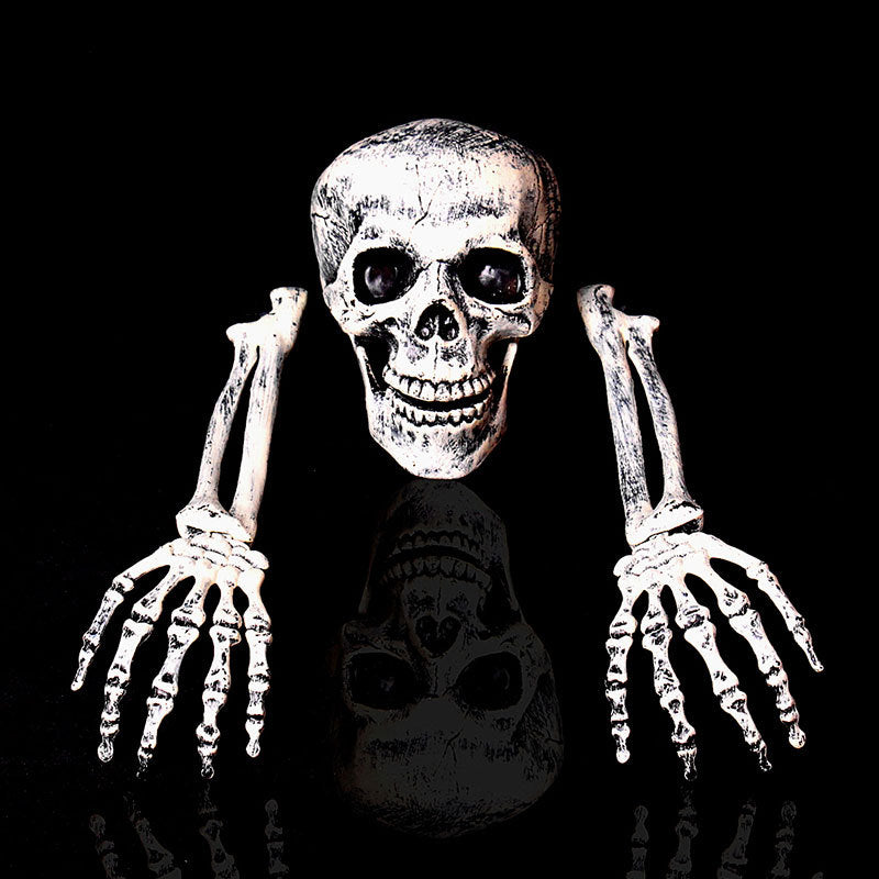 Halloween Party Decoration Lifelike Skull And Hand