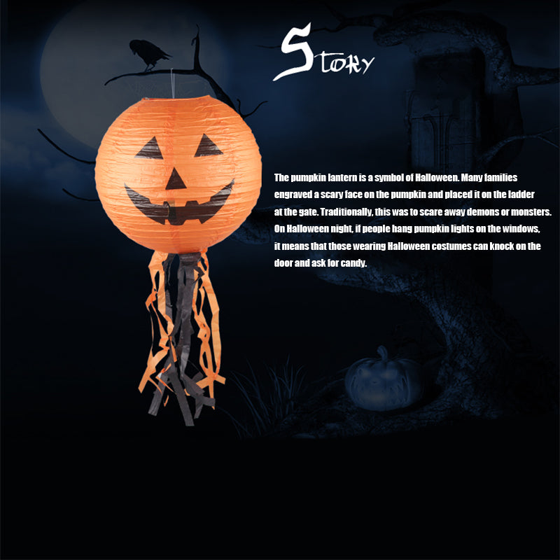 40cm Halloween Paper Pumpkin Hanging Lantern