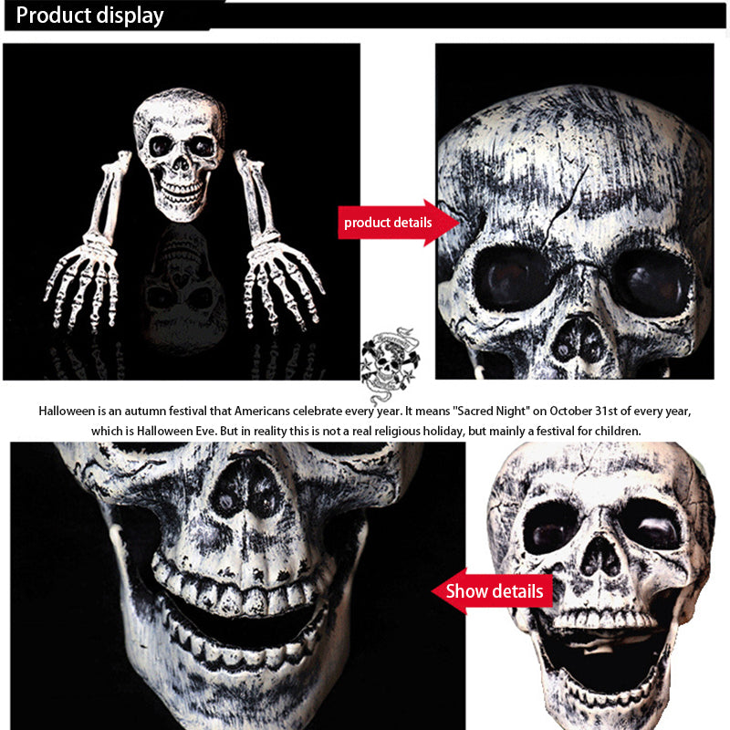 Halloween Party Decoration Lifelike Skull And Hand