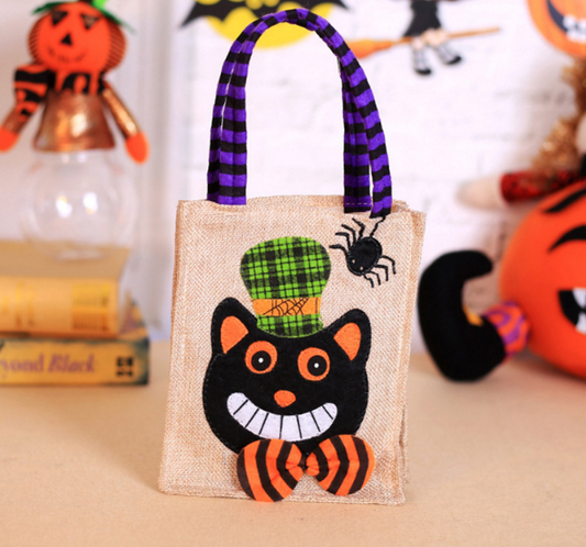 Halloween Decoration Trick or Treat Tote Candy Sacks Bags  for Kids