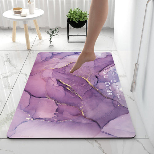 Home Gadget Anti-Slip Mat Super Absorbent Bathroom Floor Mat Diatom